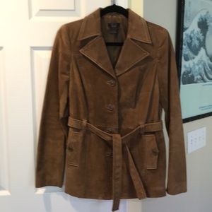 Frenchi suede trench